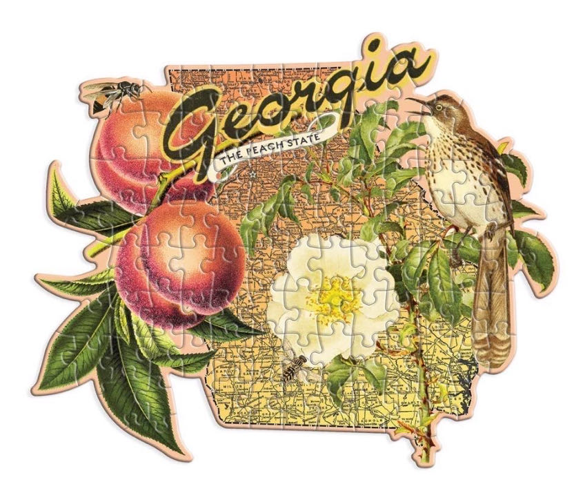 State Shapes : Georgia - Galison puzzle collectible [Barcode 9780735371705] - Main Image 2
