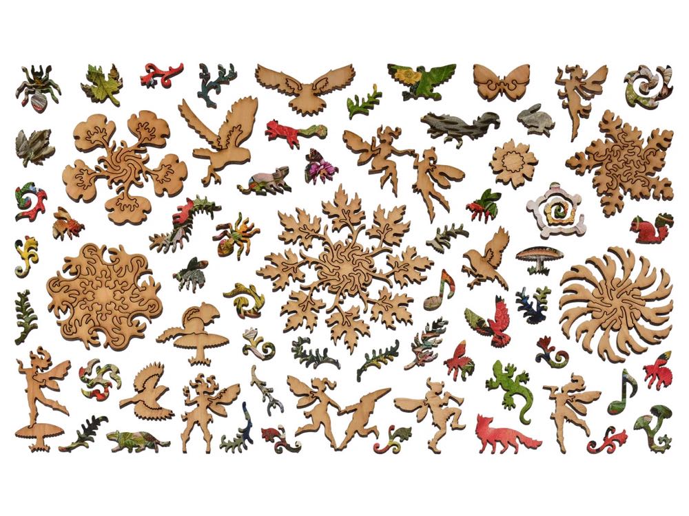 Owl - Woodland Flower - Liberty Puzzles puzzle collectible - Main Image 4