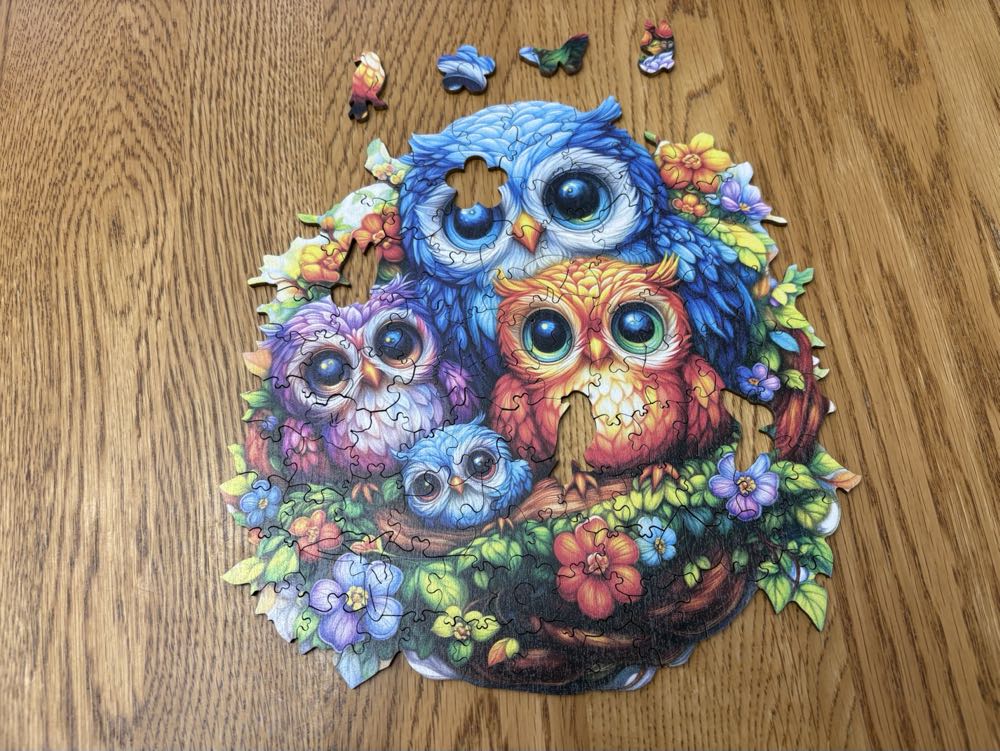 Wooden Owls - Wooden Puzzle puzzle collectible - Main Image 4