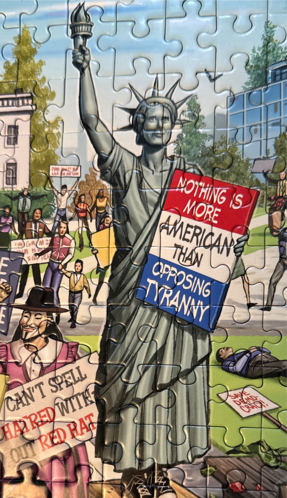 Power To The Puzzle - Oakland Puzzle Company puzzle collectible [Barcode 850054995469] - Main Image 2