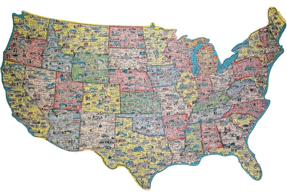 America the Wonderland - TDC Games puzzle collectible [Barcode 018886017784] - Main Image 2