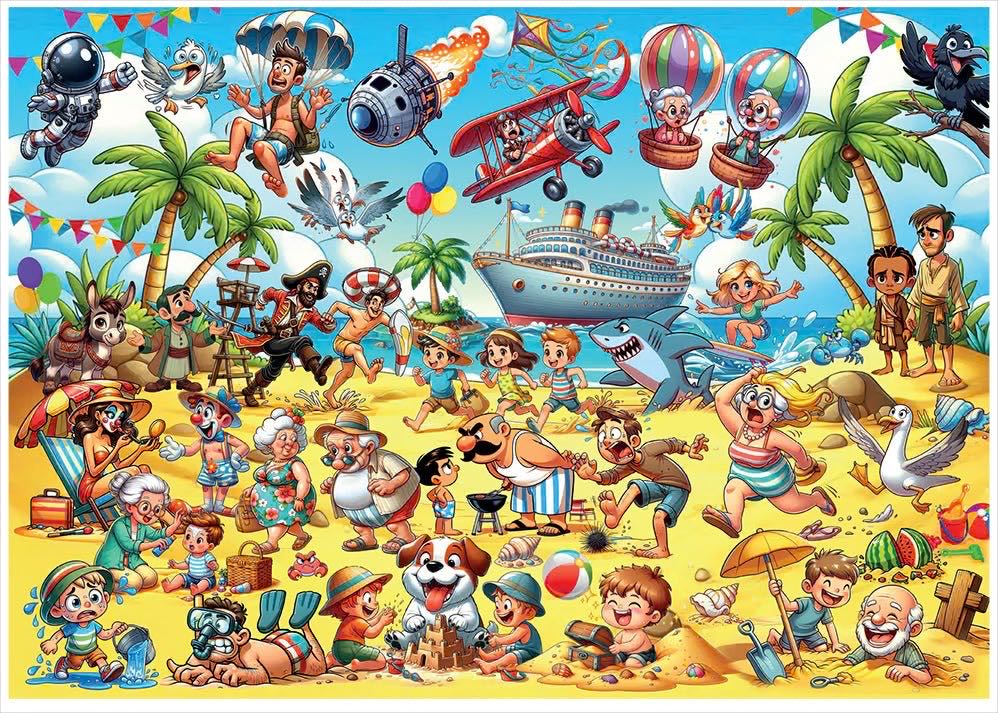 Chaos On The Beach (SCANNEN) - Magnolia puzzle collectible - Main Image 2