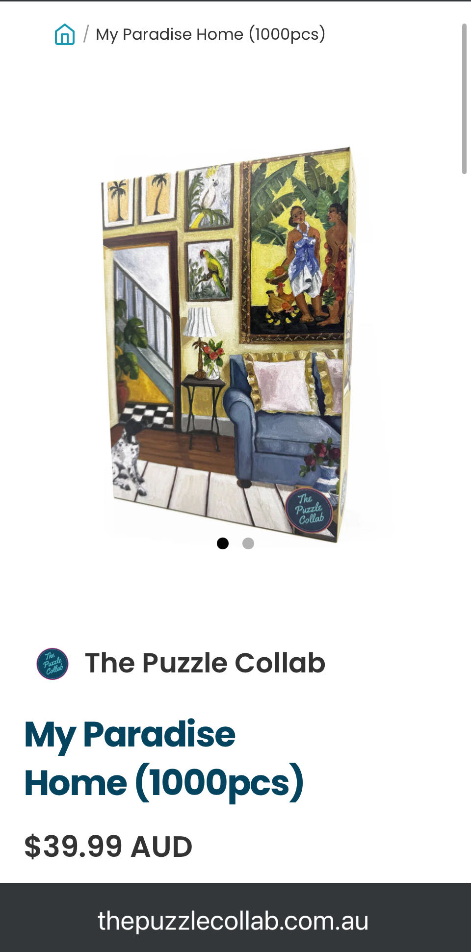 The Collab My Paradise Home Piece Jigsaw - The Puzzle Collab puzzle collectible [Barcode 9361804001657] - Main Image 2