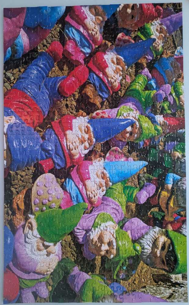 Resting Garden Gnomes  - Cra-Z-Art Puzzlebug puzzle collectible [Barcode 639277527660] - Main Image 2