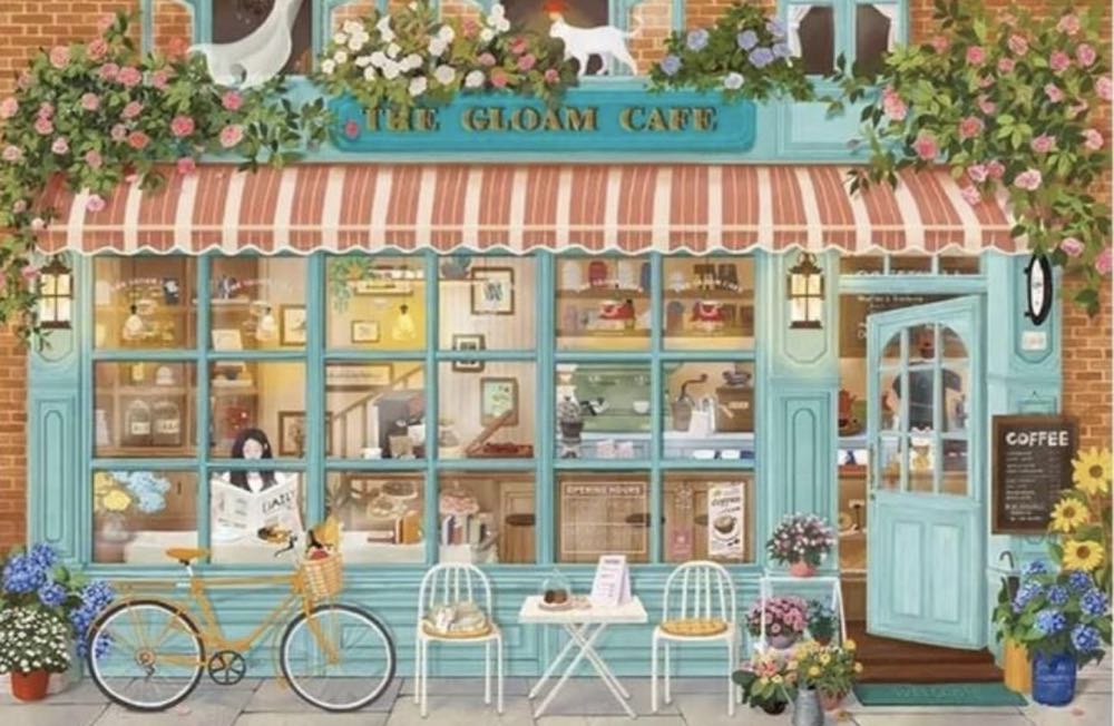 Corner Coffee Shop / The Gloam Cafe🟦 - Momibook puzzle collectible [Barcode 767461569223] - Main Image 2