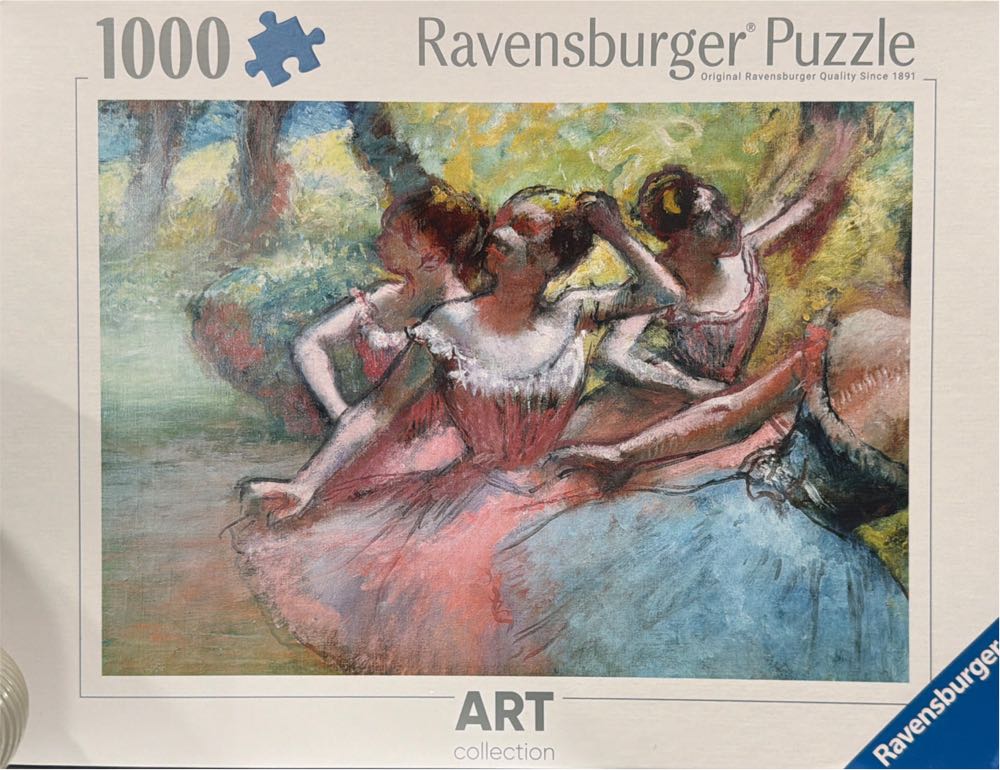 Stage Ravensburger Four Ballerinas On The Stage Pc Art Collection Edgar Degas: - Ravenburger puzzle collectible [Barcode 4005555013181] - Main Image 2