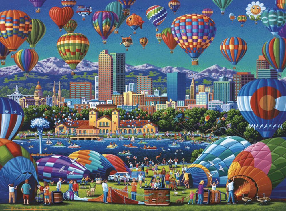 Balloon Spectacular - Dowdle / Buffalo puzzle collectible [Barcode 079346147090] - Main Image 2