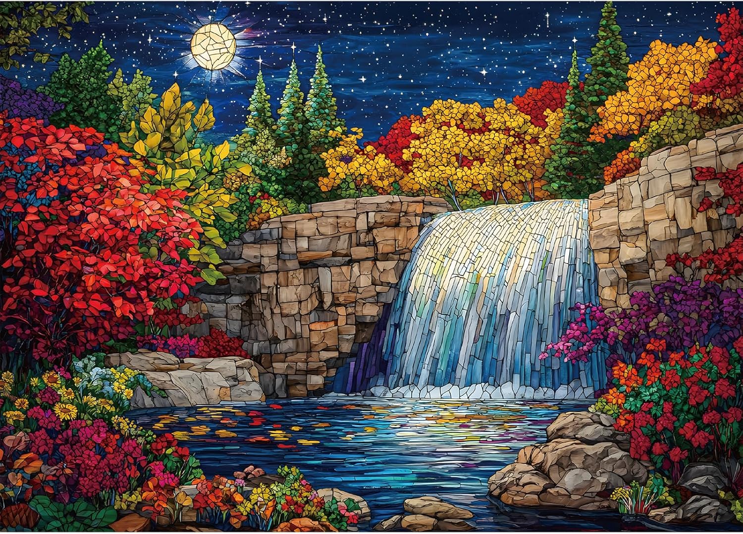 Moonlit Cascade (NIB) - STYISHANG puzzle collectible - Main Image 2
