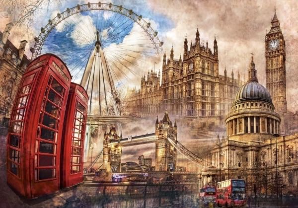 Vintage London - Clementoni puzzle collectible [Barcode 8005125821457] - Main Image 2
