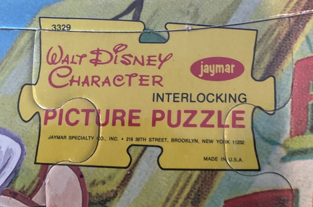 Walt Disney Character: Jaymar Interlocking Picture Puzzle - Three Little Pigs - Jamar puzzle collectible - Main Image 2