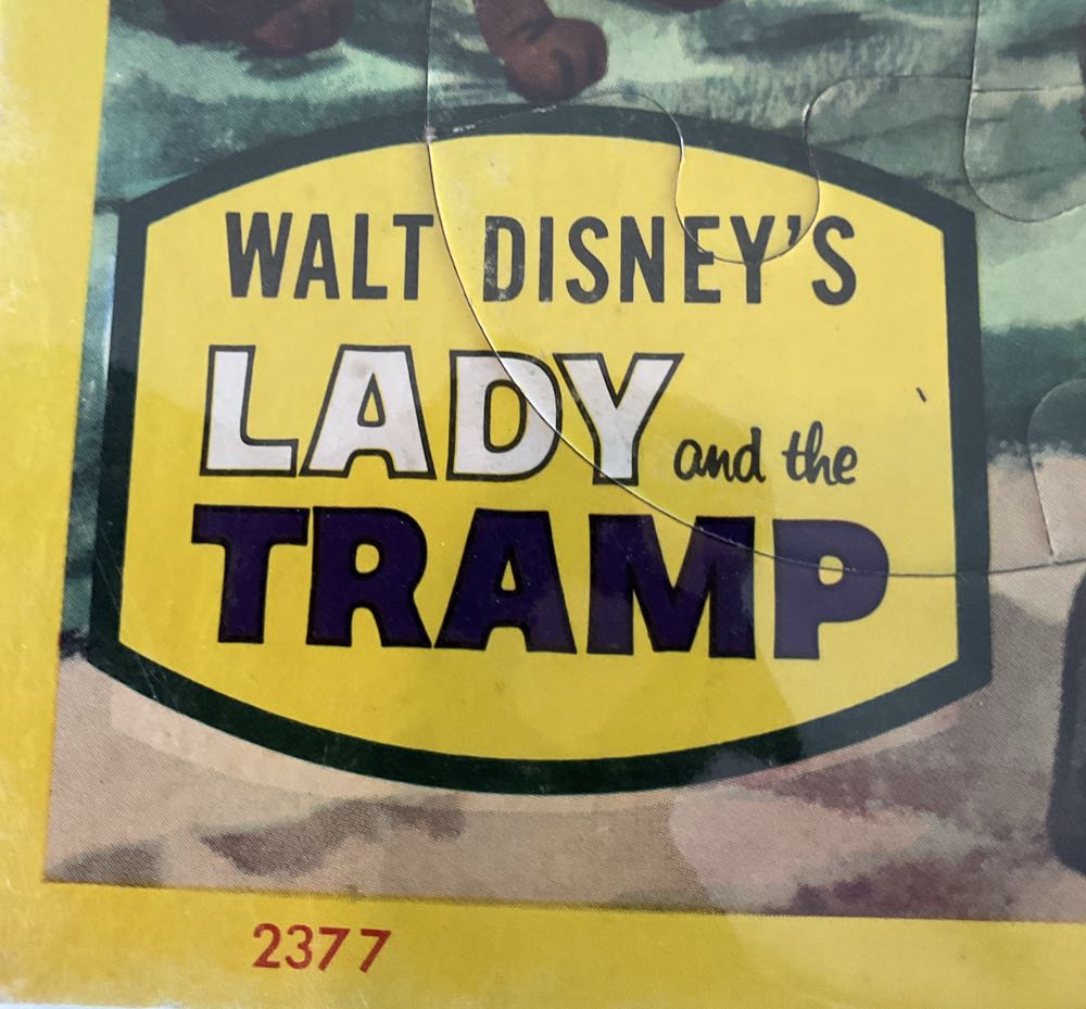 Walt Disney’s: Jaymar Specialty Co.: Lady & The Tramp - Jamar puzzle collectible - Main Image 2