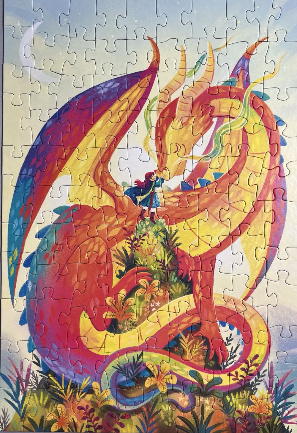 Rainbow Dragon - Cobble Hill puzzle collectible [Barcode 625012460064] - Main Image 2