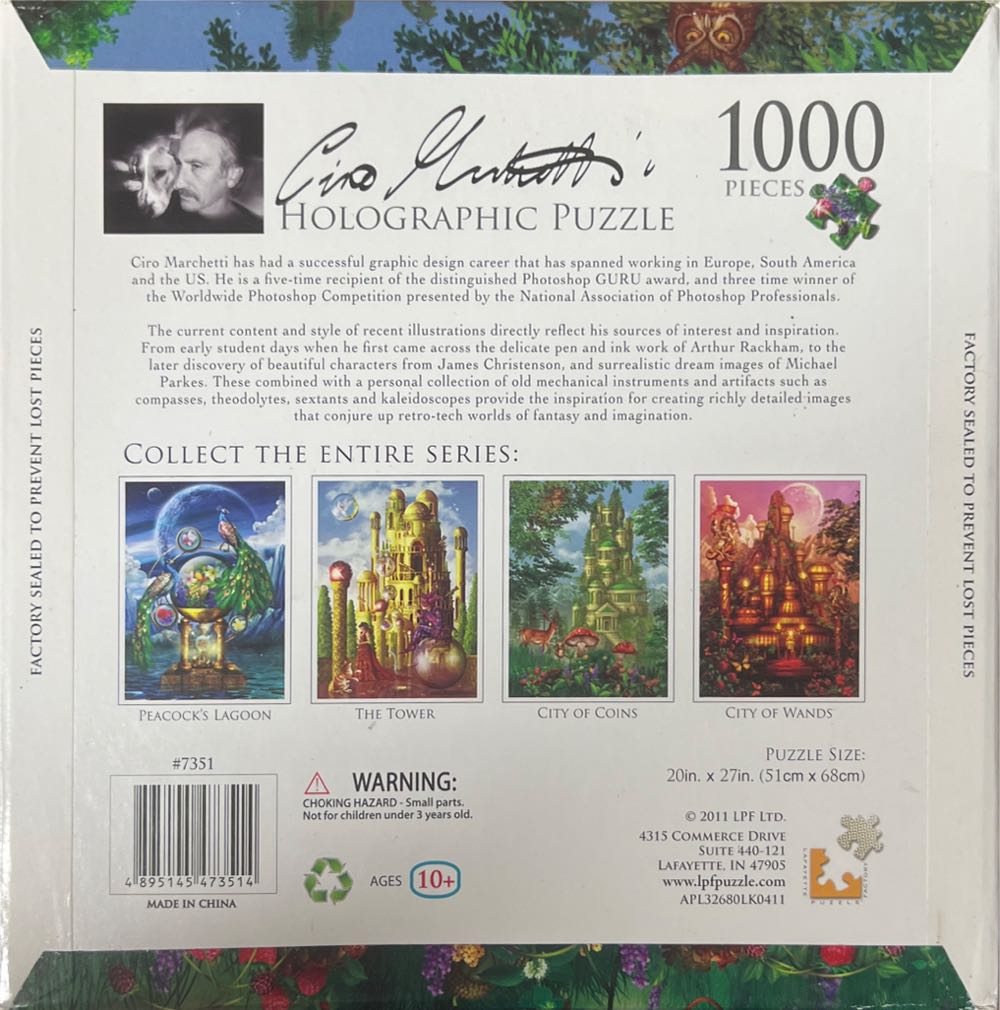 Ciro Marchetti City Of Coins Jigsaw Puzzle Pc Factory - Lafayette Puzzle Factory 🇺🇸 puzzle collectible [Barcode 4895145473514] - Main Image 2