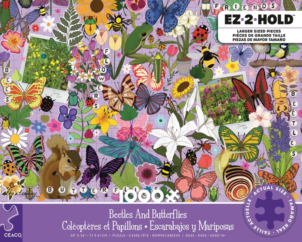 Beetles and Butterflies - Ceaco puzzle collectible [Barcode 021081320382] - Main Image 2