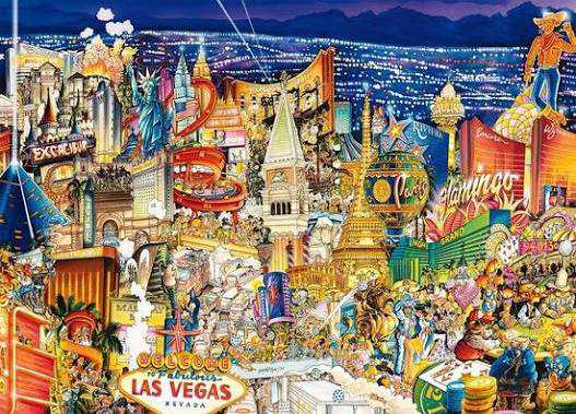 Stukjes Jumbo Puzzel Las Vegas Puzzel Stukjes Vegas – - Jumbo puzzle collectible [Barcode 8721017605133] - Main Image 2