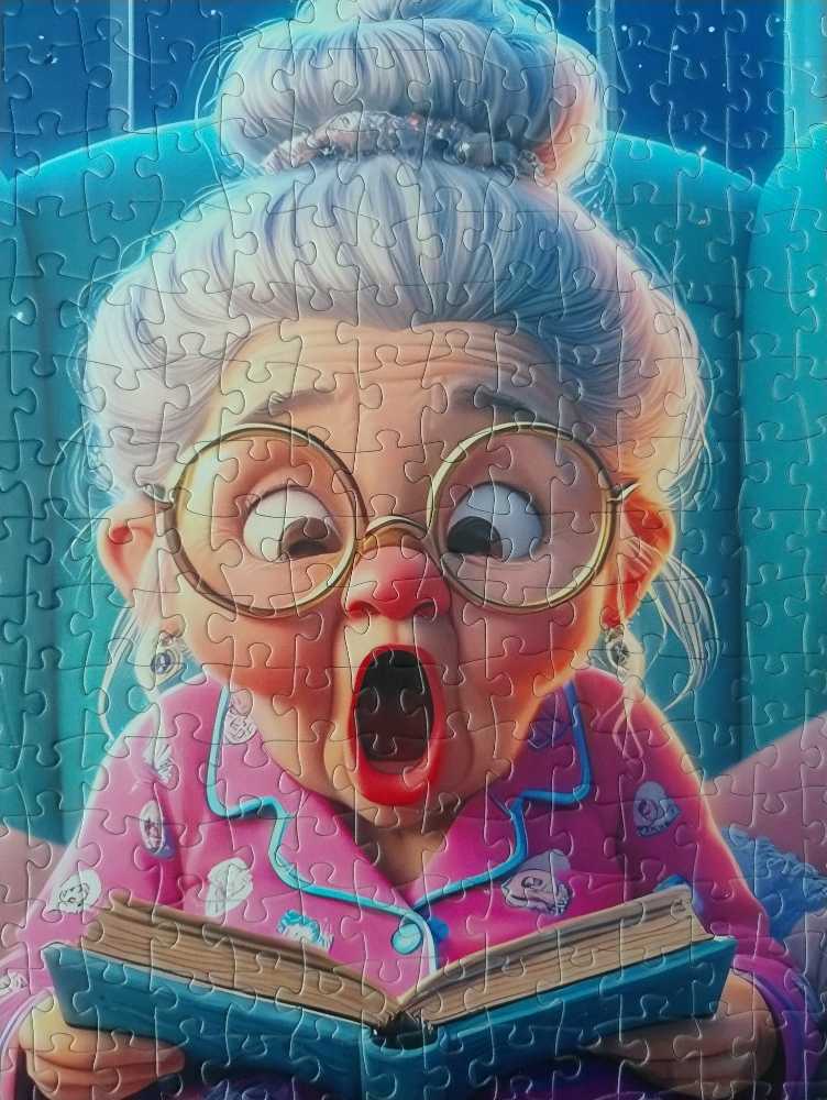 Granny And Her Fluffy Puppies - Tucocoo puzzle collectible - Main Image 3