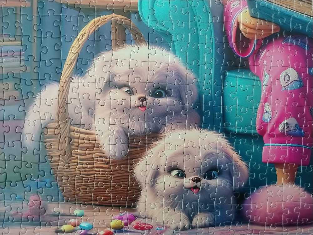 Granny And Her Fluffy Puppies - Tucocoo puzzle collectible - Main Image 4