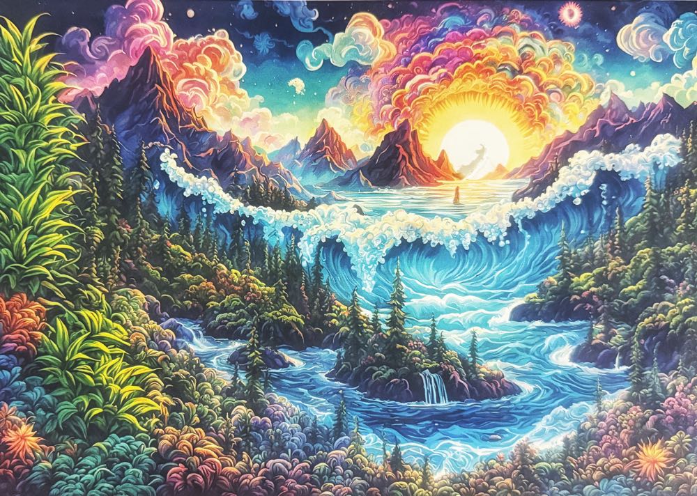 Ravensburger Night Glow On Ocean Drive Piece Puzzle For Adults