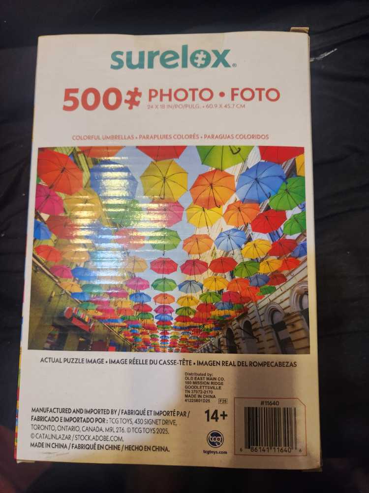 Colorful Umbrellas - SureLox puzzle collectible [Barcode 686141116406] - Main Image 2