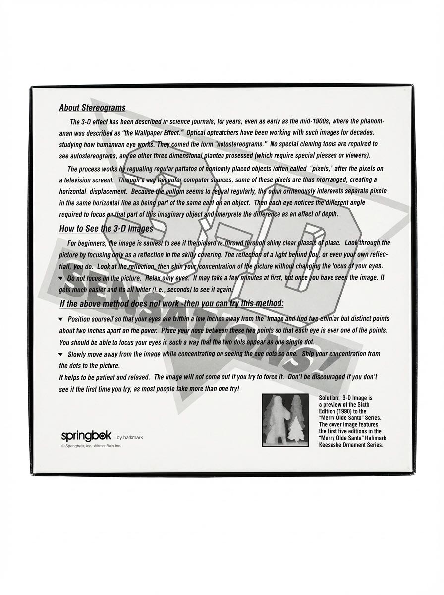 Merry Olde Santa - Springbok By Hallmark puzzle collectible [Barcode 781493342234] - Main Image 2