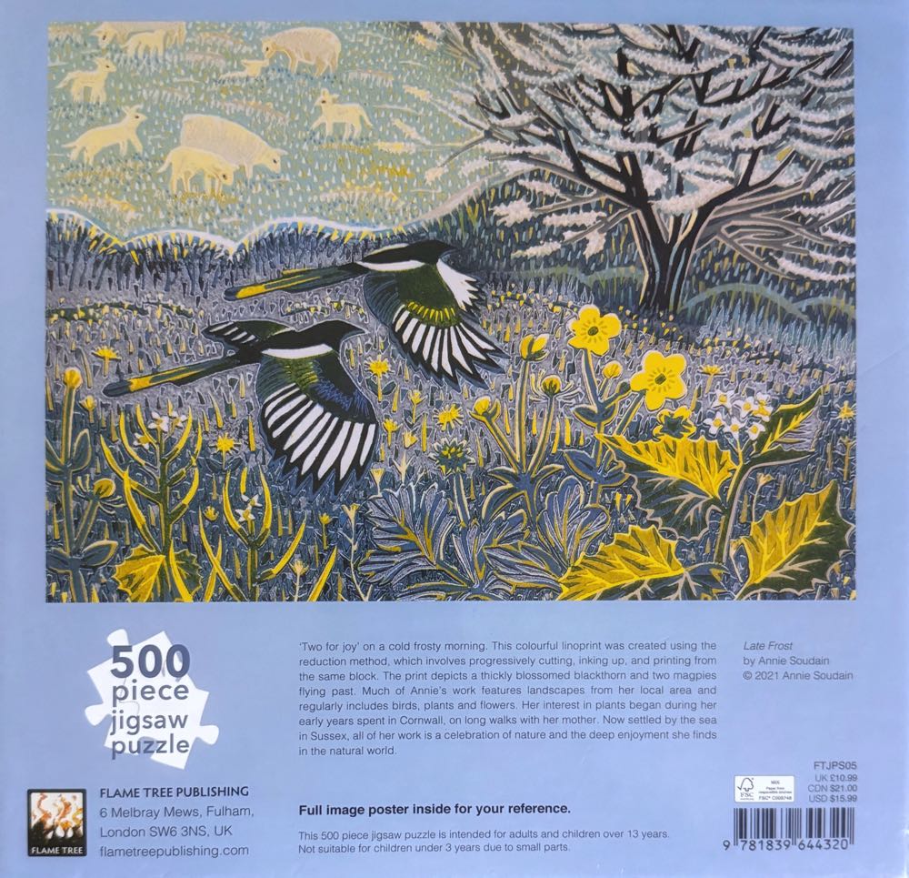 Late Frost - Flame Tree puzzle collectible [Barcode 9781839644320] - Main Image 3