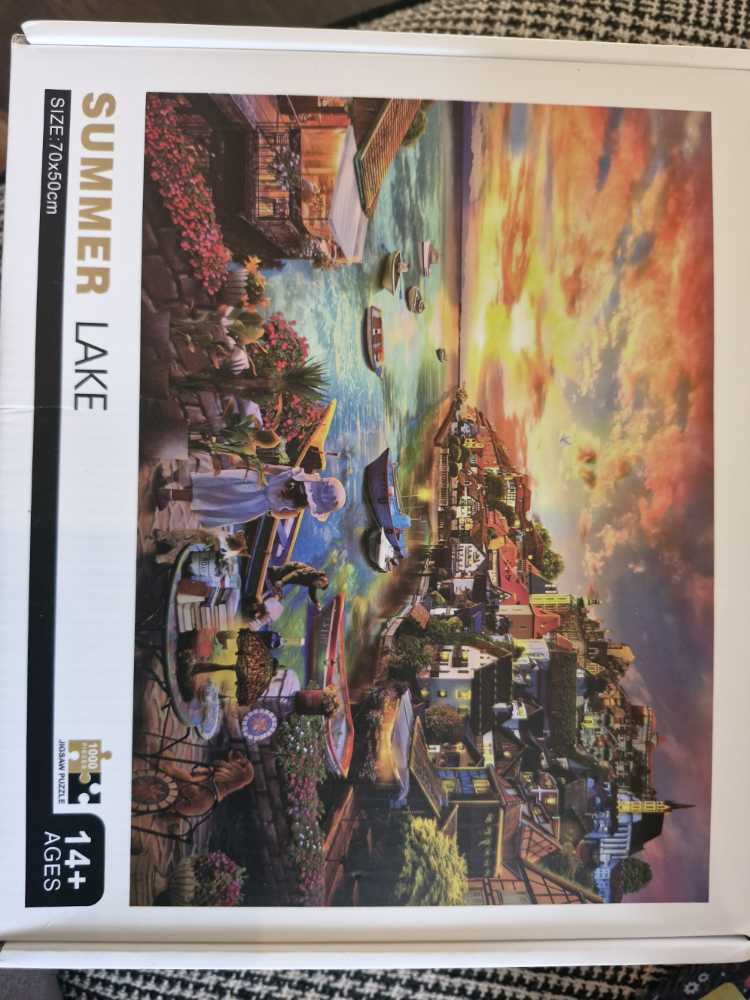 Bits And Pieces Bbq At The Lake 500 Piece Puzzle