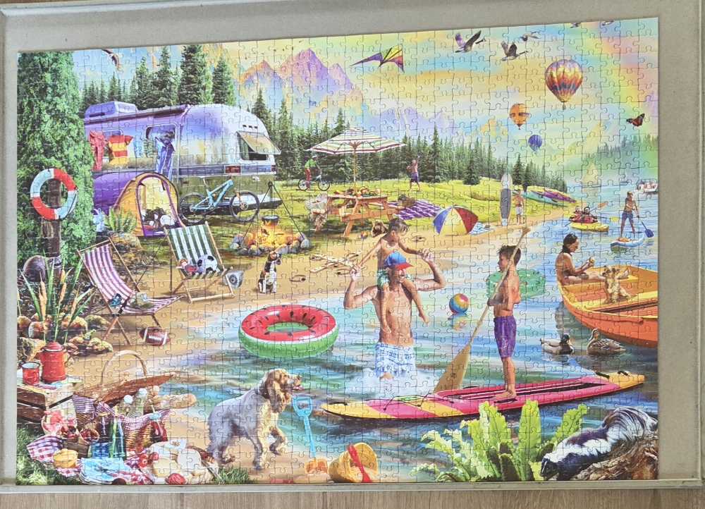 Lakeside Summer Camp 1000 Pieces - Bluebird Puzzle puzzle collectible [Barcode 3663384909795] - Main Image 2