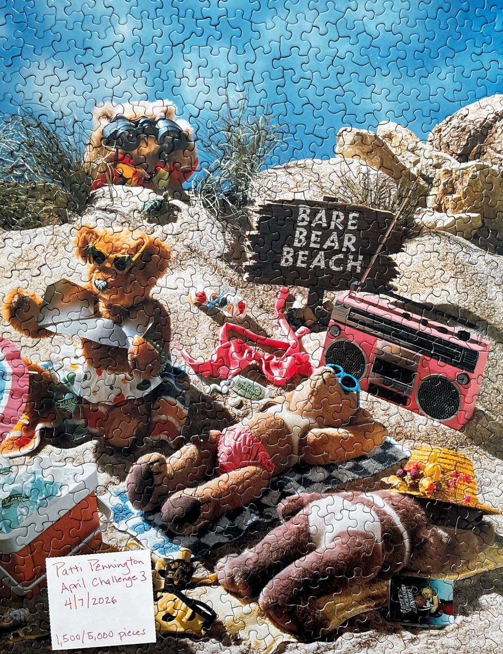Bare Bear Beach! - Springbok puzzle collectible - Main Image 4