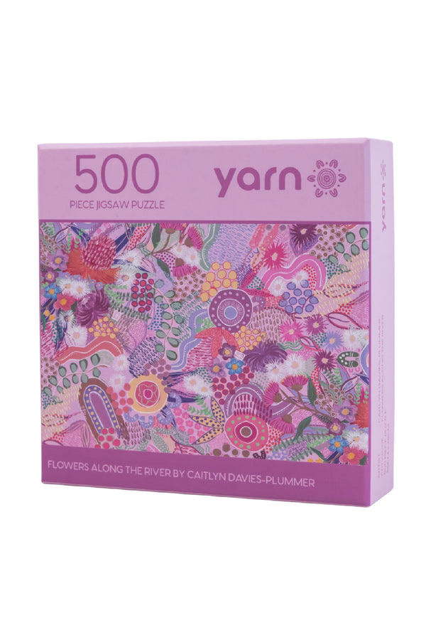 Flowers Along The River - Yarn puzzle collectible [Barcode 000305378422] - Main Image 2