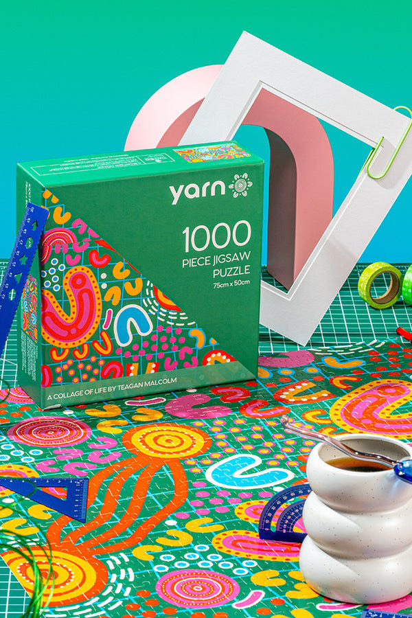 A Collage of Life - Yarn puzzle collectible [Barcode 000305243751] - Main Image 2