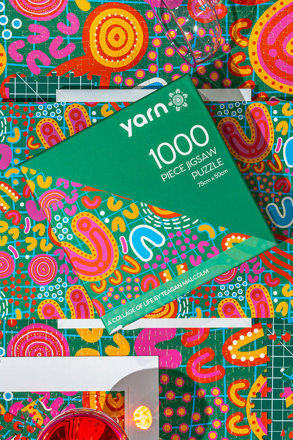 A Collage of Life - Yarn puzzle collectible [Barcode 000305243751] - Main Image 3