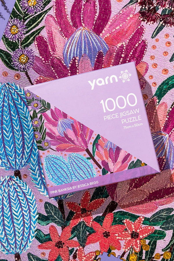 Pink Banksia - Yarn puzzle collectible [Barcode 000305243782] - Main Image 3