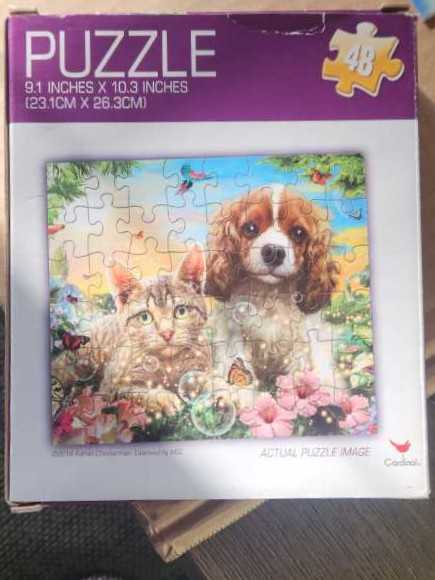 Cat And Dog Friends  - Cardinal Industries puzzle collectible - Main Image 3