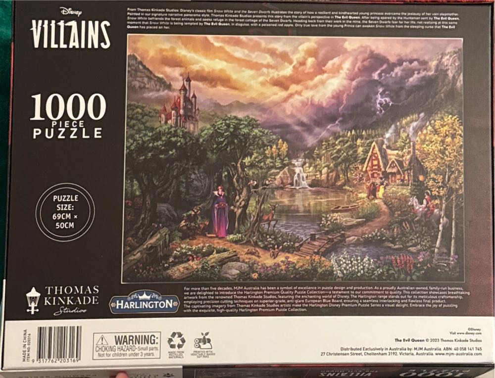 Piece Kinkade Pq Disney The Evil Queen Piece Harlington Thomas Villains Puzzle - Premium Quality Puzzle puzzle collectible [Barcode 9317762203169] - Main Image 2