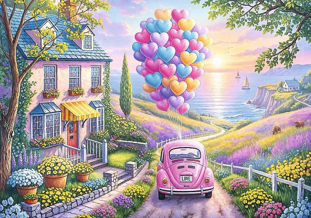 Romantic Ride - Trefl puzzle collectible [Barcode 5900511109719] - Main Image 2