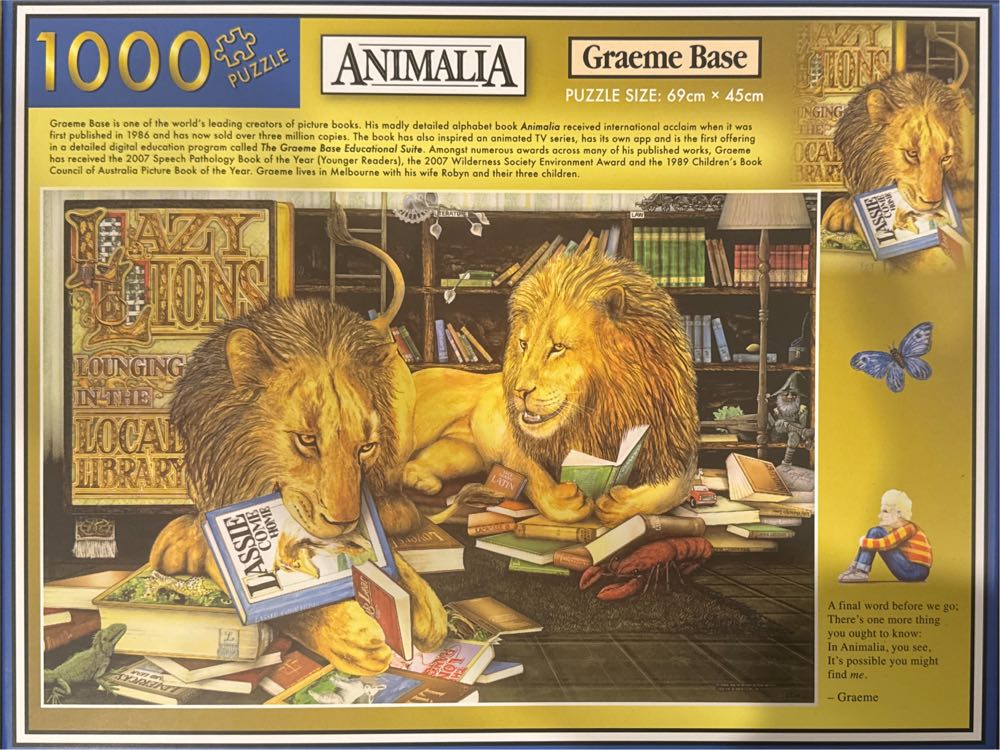 Base Animalia Piece Animalia Graeme Base - Crown puzzle collectible [Barcode 9317762206153] - Main Image 2