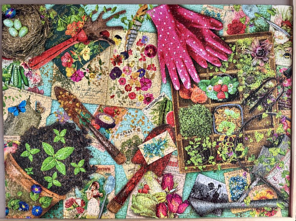 Vintage Garden - Completed  - Ceaco puzzle collectible [Barcode 021081330435] - Main Image 2