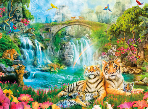 Y Rhonda - Majestic Tiger Grotto 💎 - Buffalo puzzle collectible [Barcode 079346127009] - Main Image 2