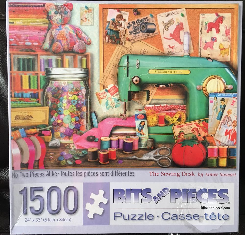 The Sewing Desk - Bits And Pieces puzzle collectible [Barcode 192949031693] - Main Image 2
