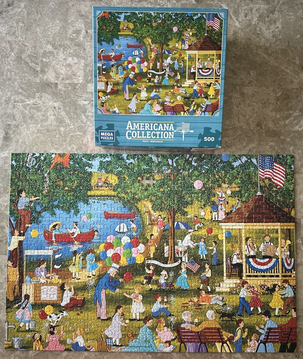 Fourth Of July Lake - Mega puzzle collectible [Barcode 072348505486] - Main Image 2