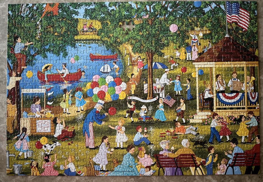 Fourth Of July Lake - Mega puzzle collectible [Barcode 072348505486] - Main Image 3