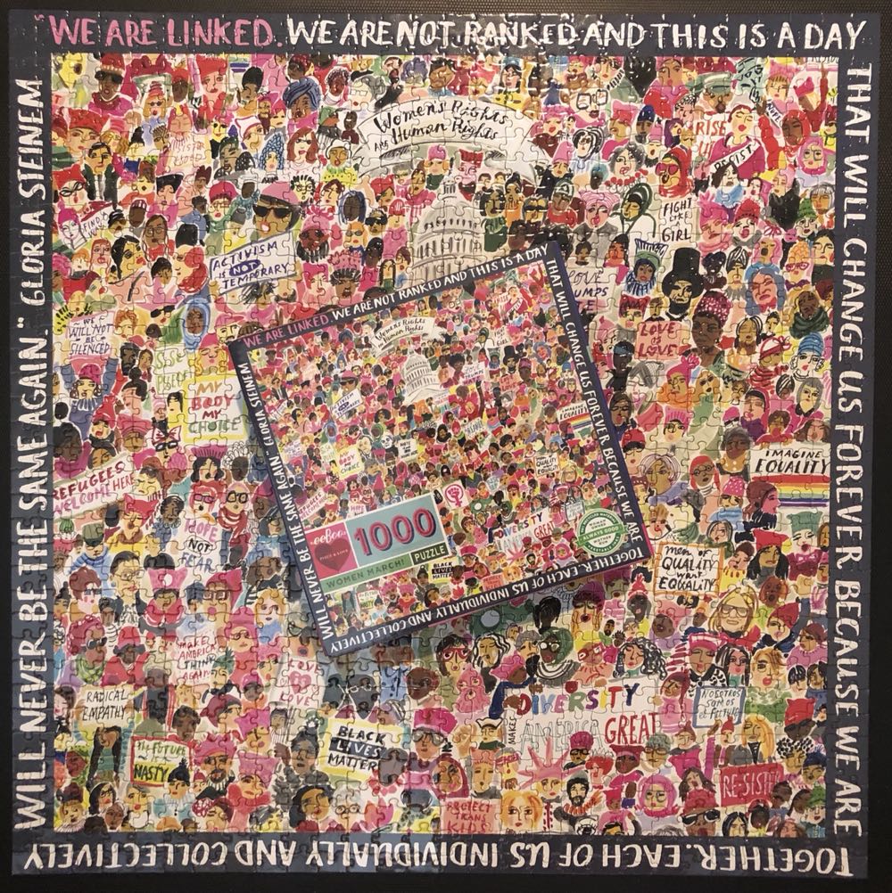 Women March - eeBoo Puzzles puzzle collectible [Barcode 689196509049] - Main Image 2