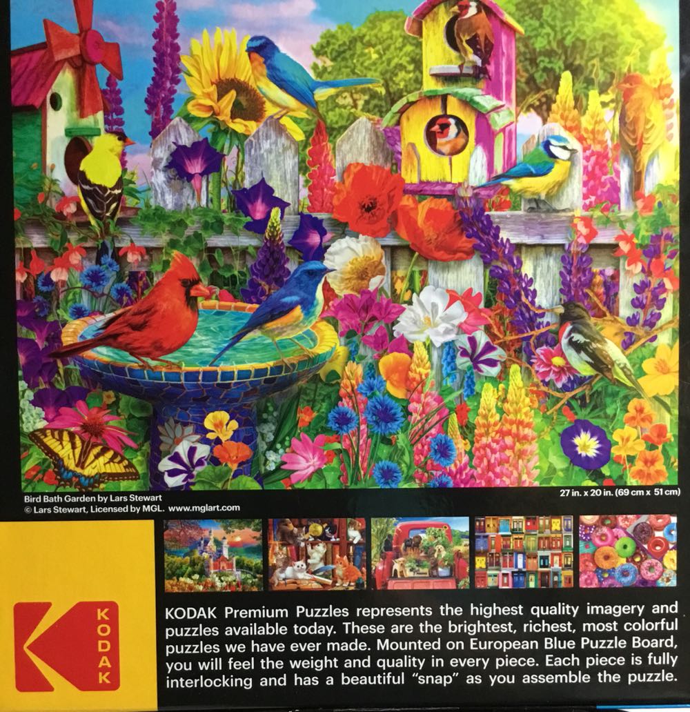 Bird Bath Garden - Kodak puzzle collectible [Barcode 4895145424448] - Main Image 2