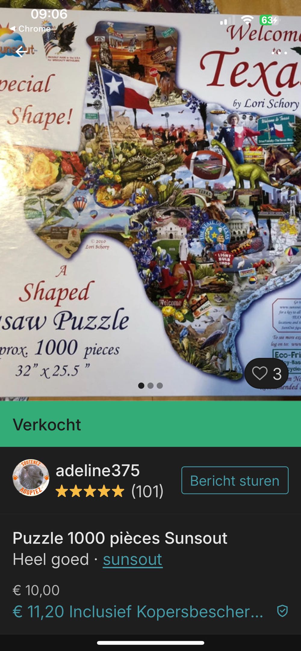 Welcome to Texas - Suns Out puzzle collectible [Barcode 796780953734] - Main Image 4