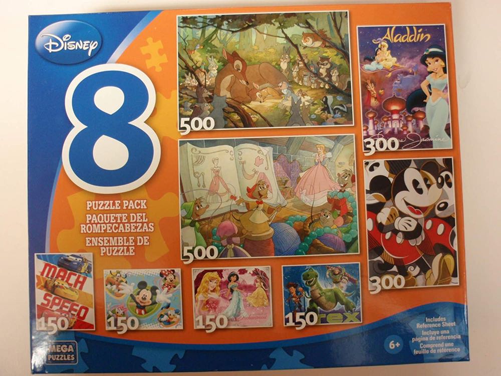 Disney 8 Pack - Mega Puzzles puzzle collectible [Barcode 072348506346] - Main Image 1