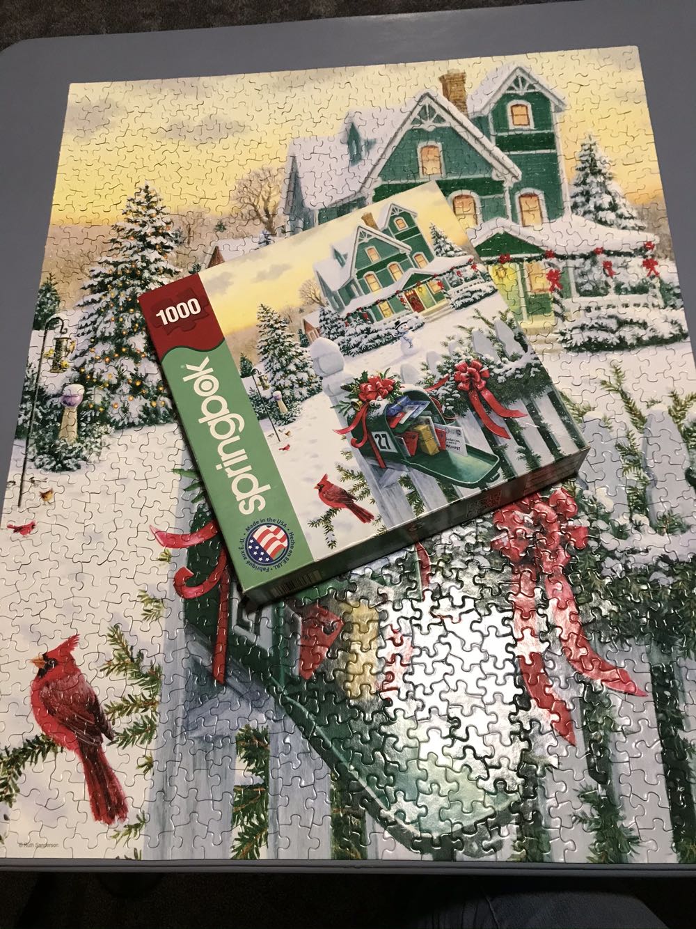 Holiday Mail - 74, 12/17/20 - Springbok puzzle collectible [Barcode 091683105847] - Main Image 3