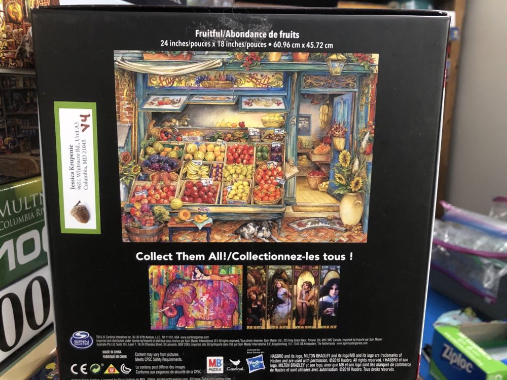Fruitful - Milton Bradley Puzzles puzzle collectible [Barcode 778988281383] - Main Image 2