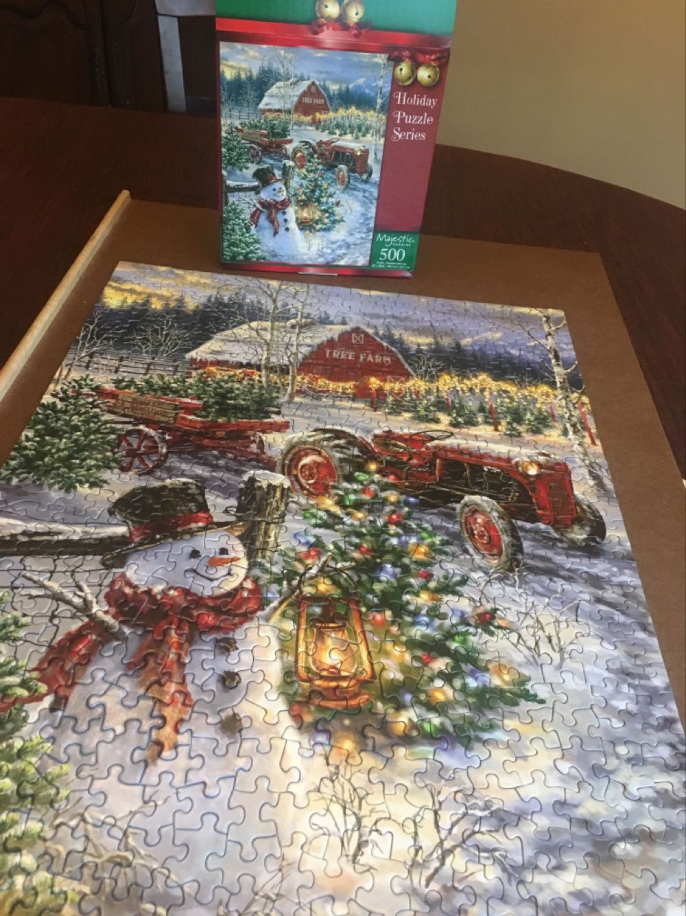 Christmas Tree Farm - Springbok puzzle collectible [Barcode 091683015627] - Main Image 2