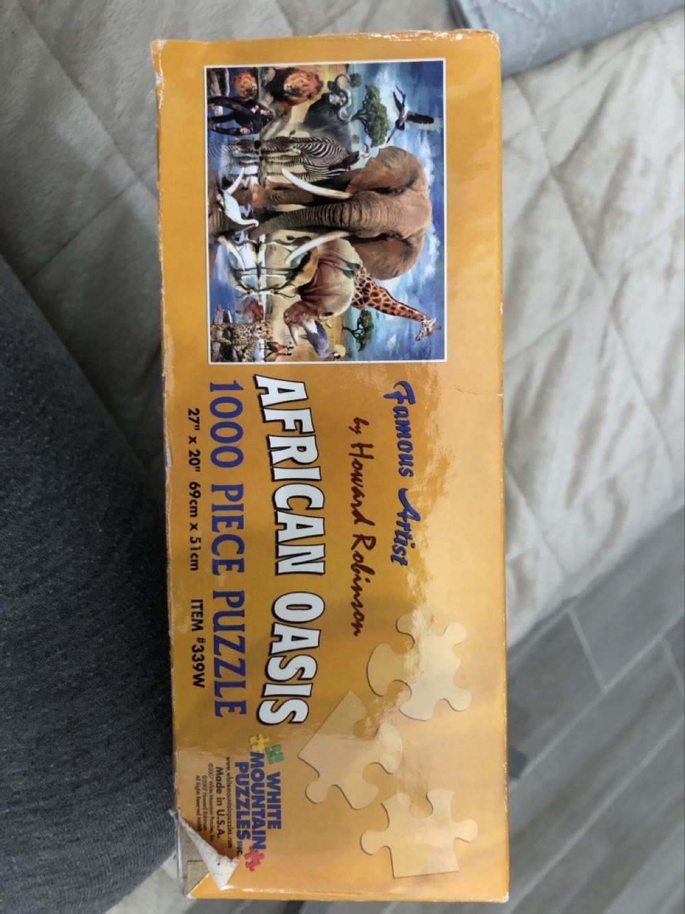 African Oasis* - White Mountain Puzzles puzzle collectible [Barcode 724819249695] - Main Image 2