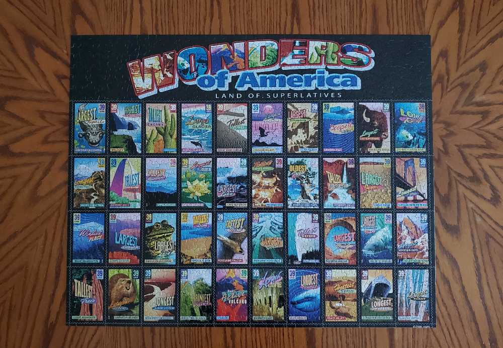 Wonders Of America - White Mountain Puzzles puzzle collectible [Barcode 724819251971] - Main Image 2